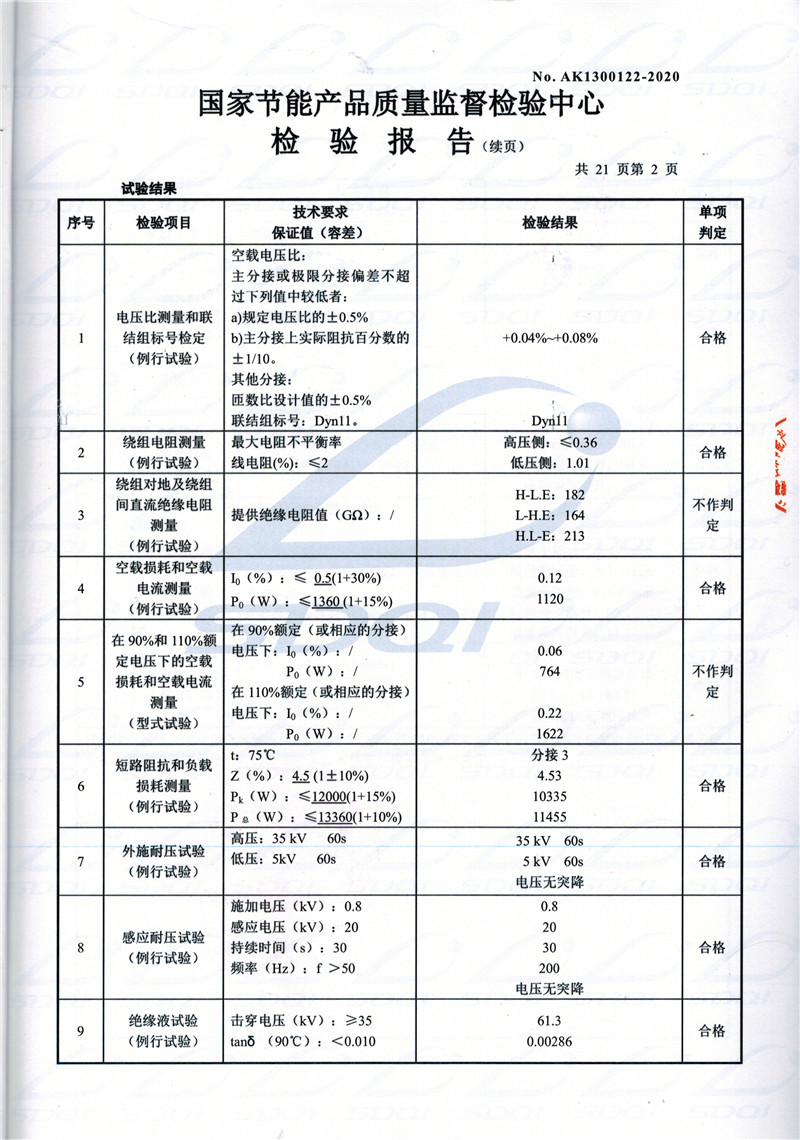 高低压试验报告-S11-1250沂水沂水沂水油浸式变压器-2.jpg